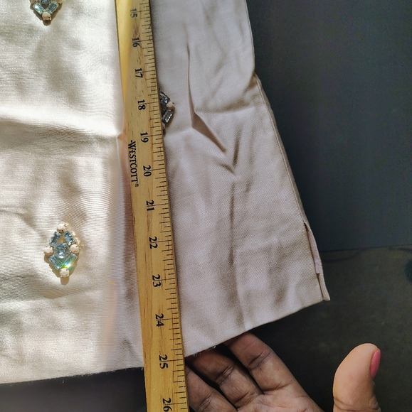 Tory Burch Vesper Rhinestone Silk Top size 8 - Picture 16 of 16